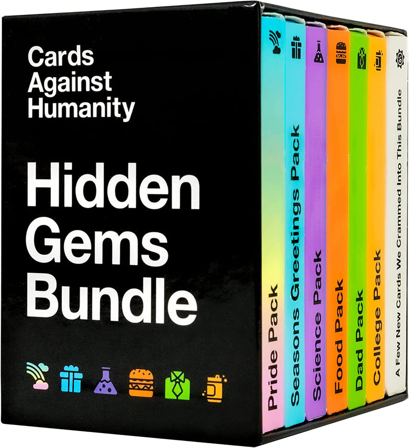 Cards Against Humanity Hidden Gems Bundle • 6 Themed Packs + 10 All-New Cards - Destination Retro