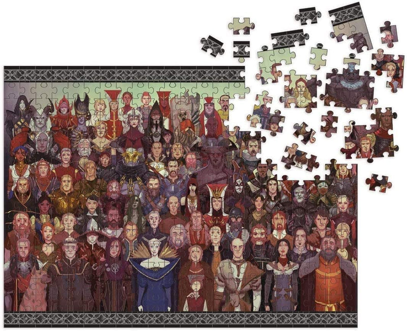 Dragon Age: Cast of Thousands 1000 Piece Deluxe Puzzle, Multicolor - Destination Retro