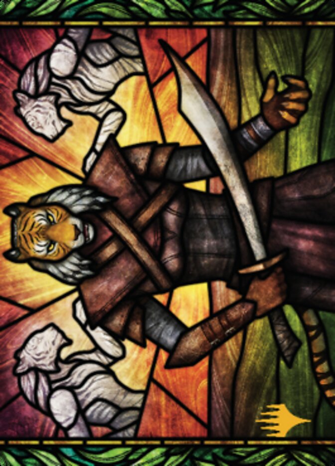 Zar Ojanen, Scion of Efrava Art Card (Gold-Stamped Signature) [Dominaria United Art Series] - Destination Retro