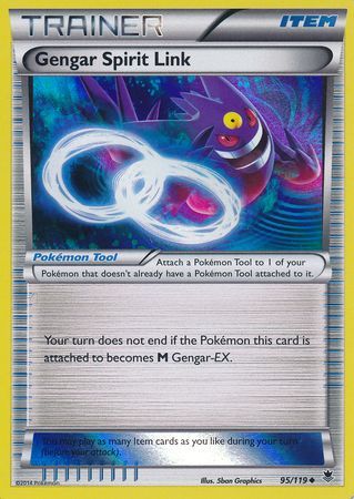 Gengar Spirit Link (95/119) (Alternate Holo Gamestop Exclusive) [XY: Phantom Forces] - Destination Retro
