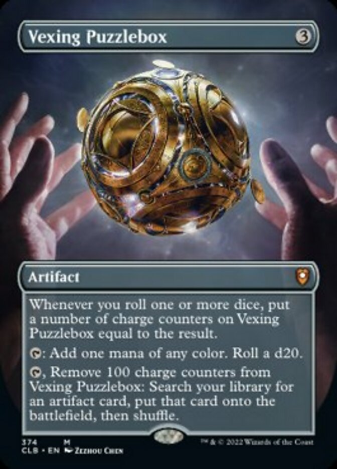 Vexing Puzzlebox (Borderless Alternate Art) [Commander Legends: Battle for Baldur's Gate] - Destination Retro