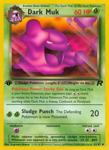 Dark Muk (41/82) [Team Rocket 1st Edition] - Destination Retro