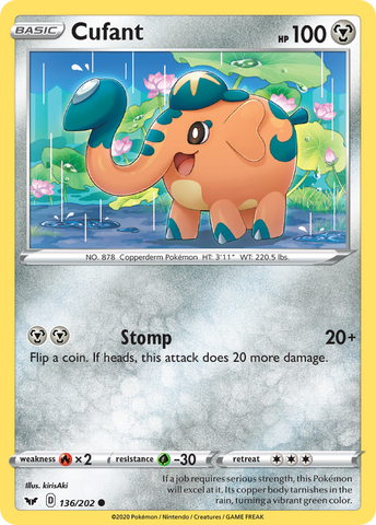 Cufant (136/202) [Sword & Shield: Base Set] - Destination Retro