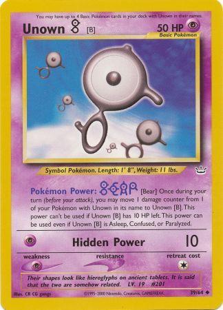 Unown [B] (39/64) [Neo Revelation Unlimited] - Destination Retro