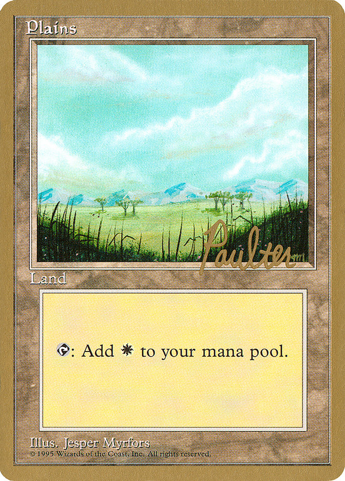 Plains (pp365) (Preston Poulter) [Pro Tour Collector Set] - Destination Retro