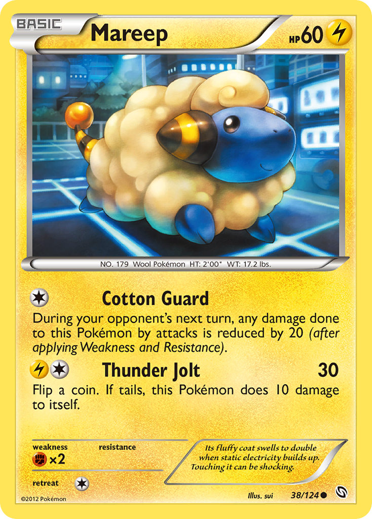 Mareep (38/124) [Black & White: Dragons Exalted] - Destination Retro