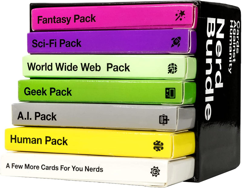Cards Against Humanity Nerd Bundle • 6 Themed Packs + 10 All-New Cards - Destination Retro
