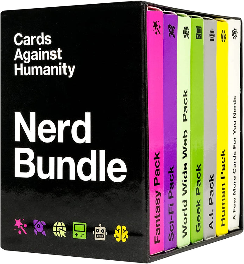 Cards Against Humanity Nerd Bundle • 6 Themed Packs + 10 All-New Cards - Destination Retro