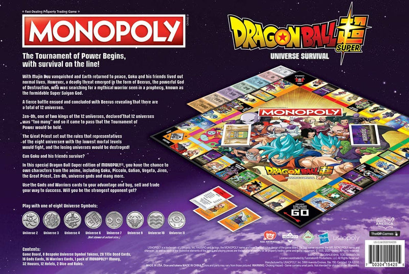 Dragon Ball Super Monopoly - Destination Retro