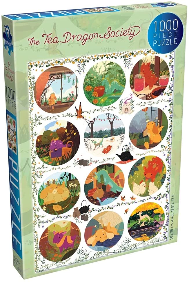 PUZZLES - THE TEA DRAGON SOCIETY- Circles - 1000 PIECES - Destination Retro