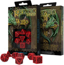 SUPPLIES - DICE - CELTIC DICE SET: RED/BLACK - Destination Retro
