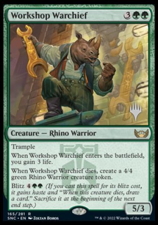 Workshop Warchief (Promo Pack) [Streets of New Capenna Promos] - Destination Retro