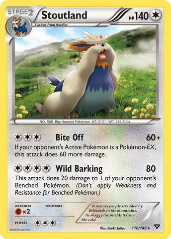 Stoutland (110/146) [XY: Base Set] - Destination Retro