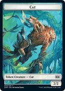 Cat // Servo Double-sided Token [Double Masters Tokens] - Destination Retro