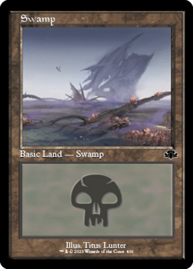 Swamp (406) (Retro) [Dominaria Remastered] - Destination Retro