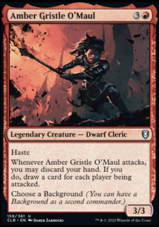Amber Gristle O'Maul [Commander Legends: Battle for Baldur's Gate] - Destination Retro
