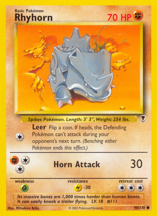 Rhyhorn (90/110) [Legendary Collection] - Destination Retro