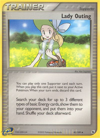 Lady Outing (83/109) [EX: Ruby & Sapphire] - Destination Retro