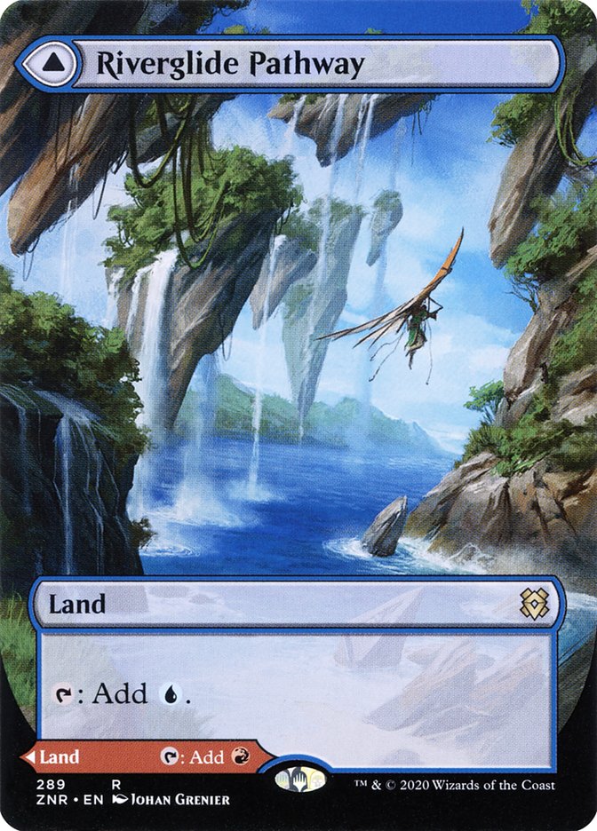 Riverglide Pathway // Lavaglide Pathway (Borderless) [Zendikar Rising] - Destination Retro