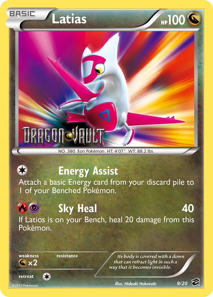 Latias (9/20) [Black & White: Dragon Vault] - Destination Retro