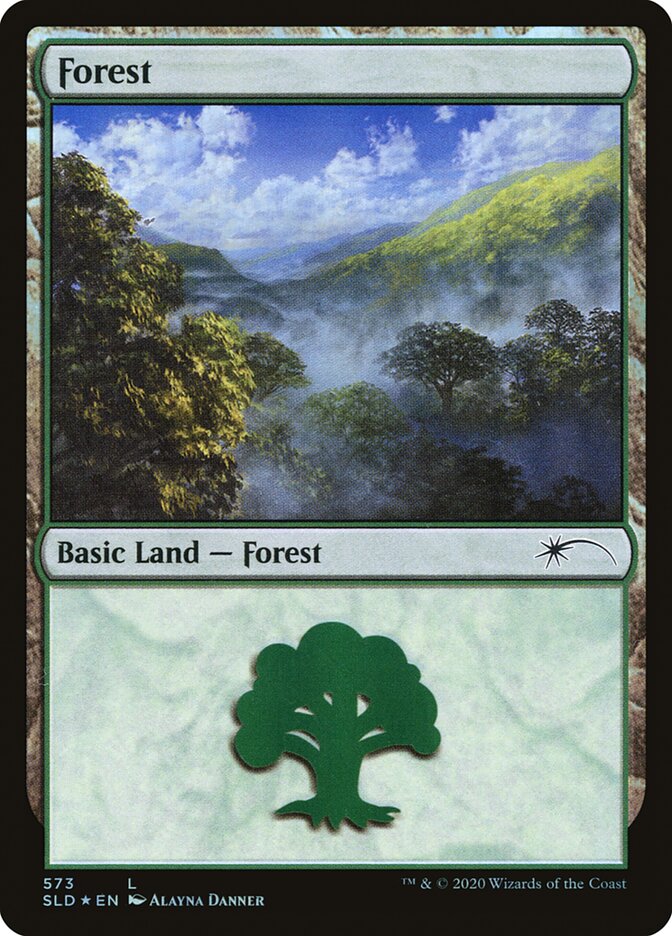 Forest (Lands) (573) [Secret Lair Drop Promos] - Destination Retro