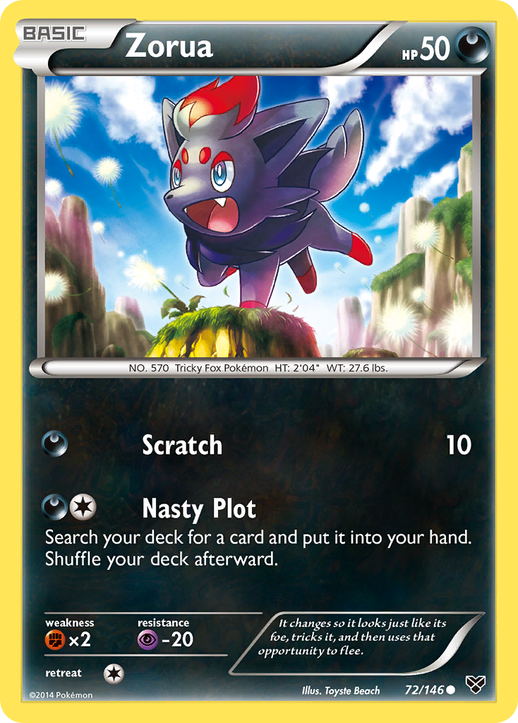 Zorua (72/146) [XY: Base Set] - Destination Retro