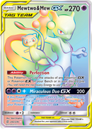 Mewtwo & Mew GX (242/236) [Sun & Moon: Unified Minds] - Destination Retro