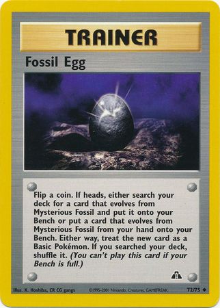 Fossil Egg (72/75) [Neo Discovery Unlimited] - Destination Retro