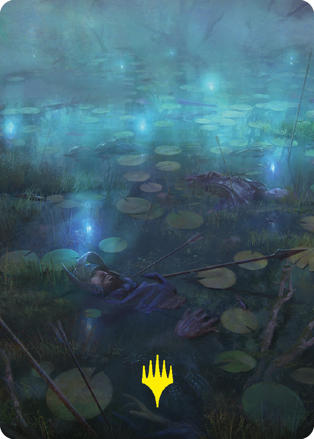 The Dead Marshes Art Card (Gold-Stamped Signature) [The Lord of the Rings: Tales of Middle-earth Art Series] - Destination Retro