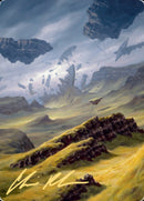 Plains 3 Art Card (Gold-Stamped Signature) [Zendikar Rising Art Series] - Destination Retro