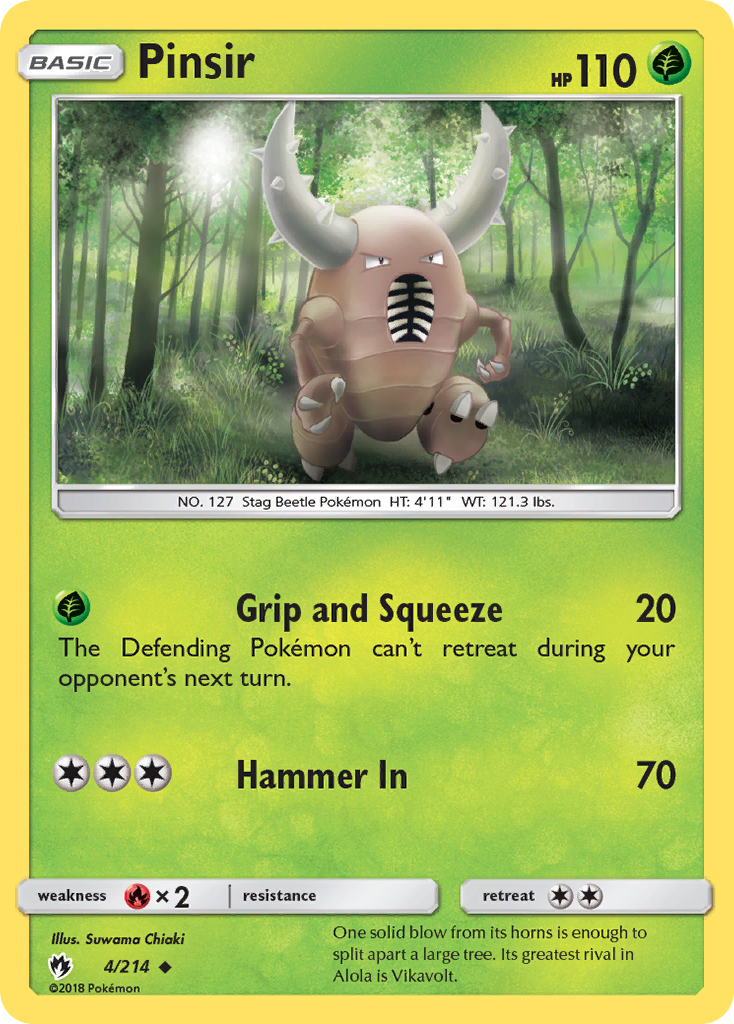Pinsir (4/214) [Sun & Moon: Lost Thunder] - Destination Retro