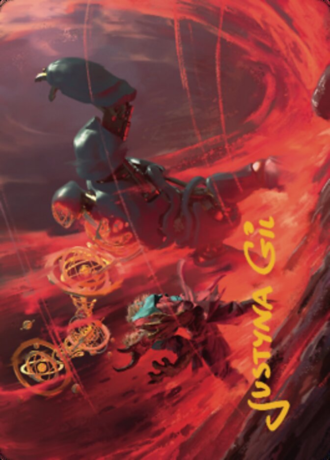 Twinferno Art Card (Gold-Stamped Signature) [Dominaria United Art Series] - Destination Retro