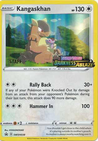 Kangaskhan (Staff Prerelease Promo) (SWSH038) [Sword & Shield: Black Star Promos] - Destination Retro