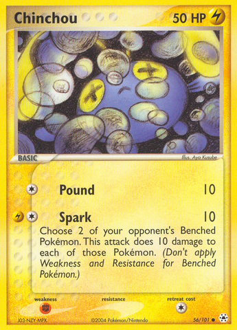 Chinchou (56/101) [EX: Hidden Legends] - Destination Retro