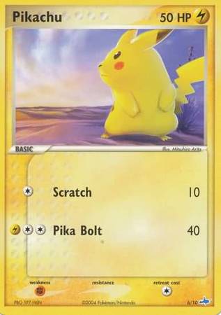 Pikachu (6/10) [EX: Trainer Kit - Latios] - Destination Retro