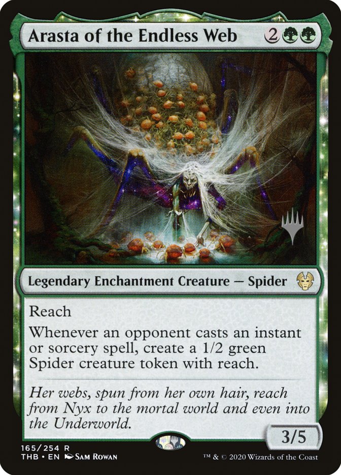Arasta of the Endless Web (Promo Pack) [Theros Beyond Death Promos] - Destination Retro