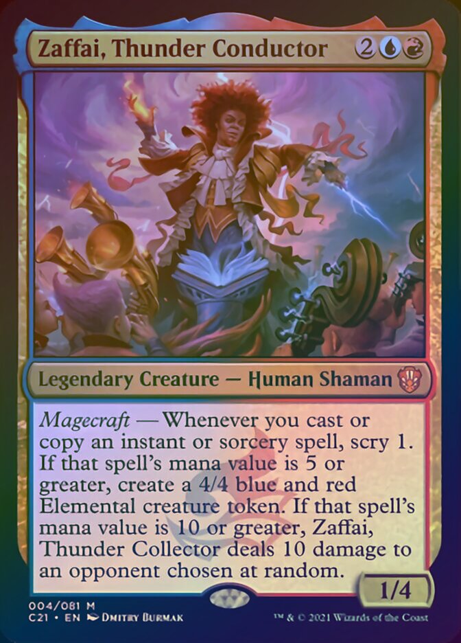 Zaffai, Thunder Conductor (Display Commander) [Commander 2021] - Destination Retro