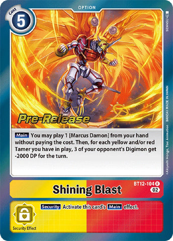 Shining Blast [BT12-104] [Across Time Pre-Release Cards] - Destination Retro