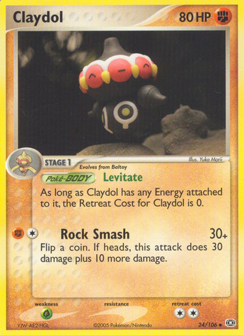 Claydol (24/106) [EX: Emerald] - Destination Retro