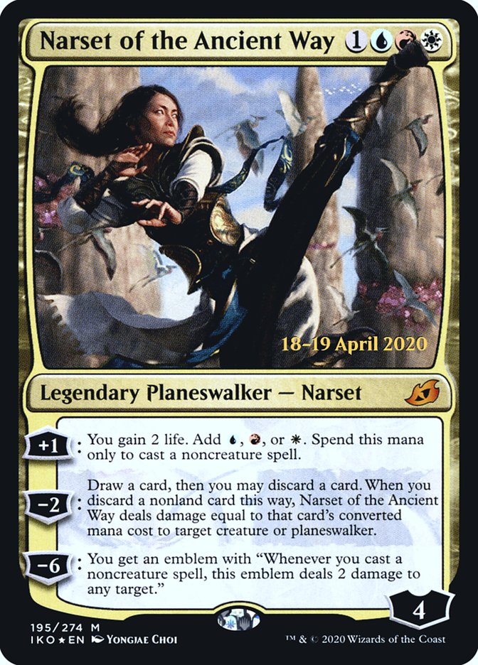 Narset of the Ancient Way  [Ikoria: Lair of Behemoths Prerelease Promos] - Destination Retro