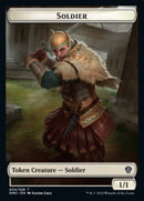 Soldier // Wurm Double-sided Token [Dominaria United Tokens] - Destination Retro