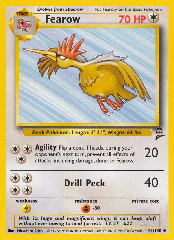 Fearow (41/130) [Base Set 2] - Destination Retro
