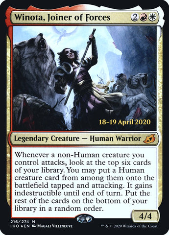 Winota, Joiner of Forces  [Ikoria: Lair of Behemoths Prerelease Promos] - Destination Retro