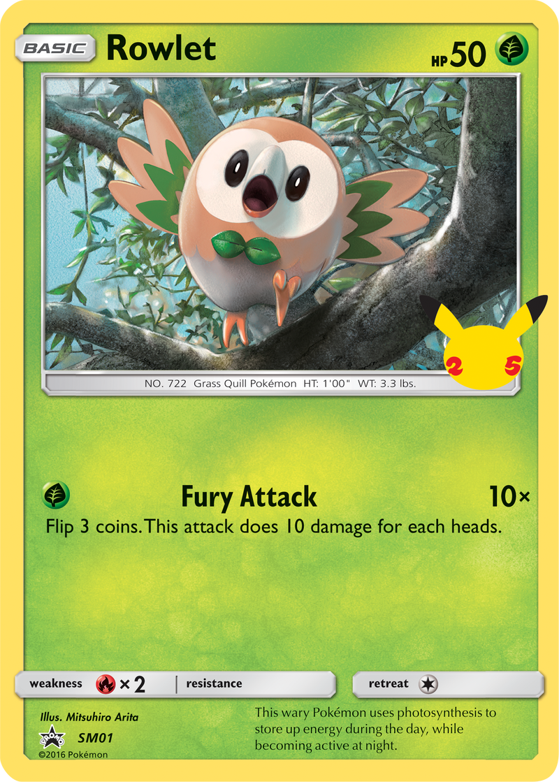 Rowlet [First Partner Pack] - Destination Retro