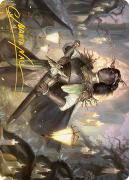 Sungold Sentinel Art Card (Gold-Stamped Signature) [Innistrad: Midnight Hunt Art Series] - Destination Retro
