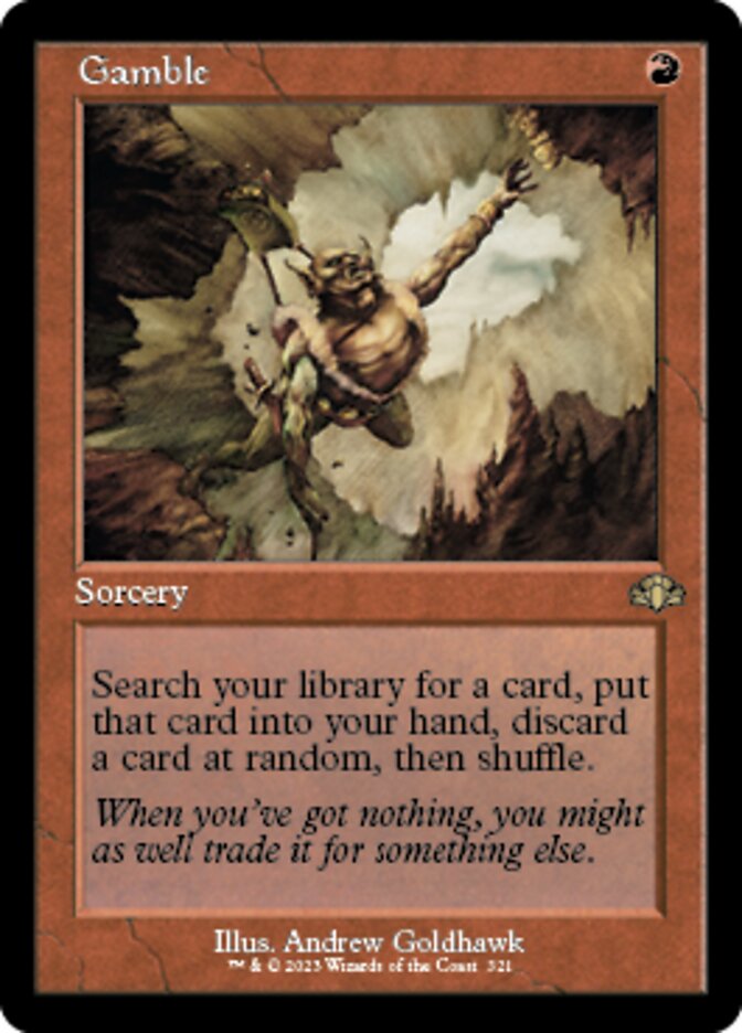 Gamble (Retro) [Dominaria Remastered] - Destination Retro