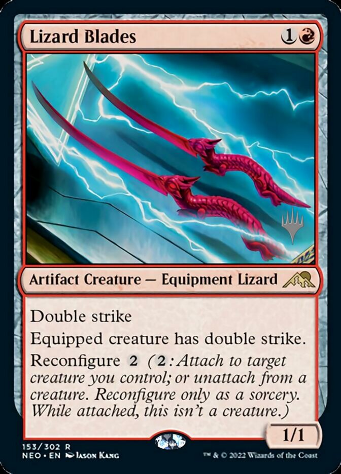 Lizard Blades (Promo Pack) [Kamigawa: Neon Dynasty Promos] - Destination Retro