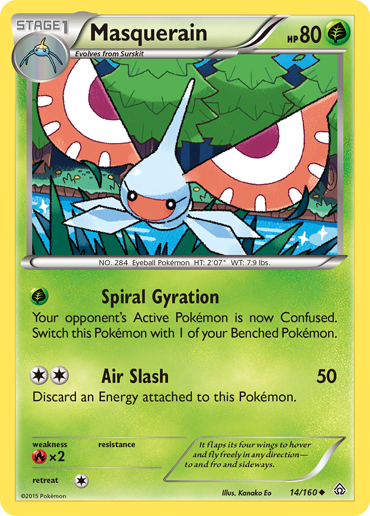 Masquerain (14/160) [XY: Primal Clash] - Destination Retro