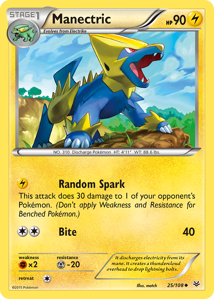 Manectric (25/108) [XY: Roaring Skies] - Destination Retro