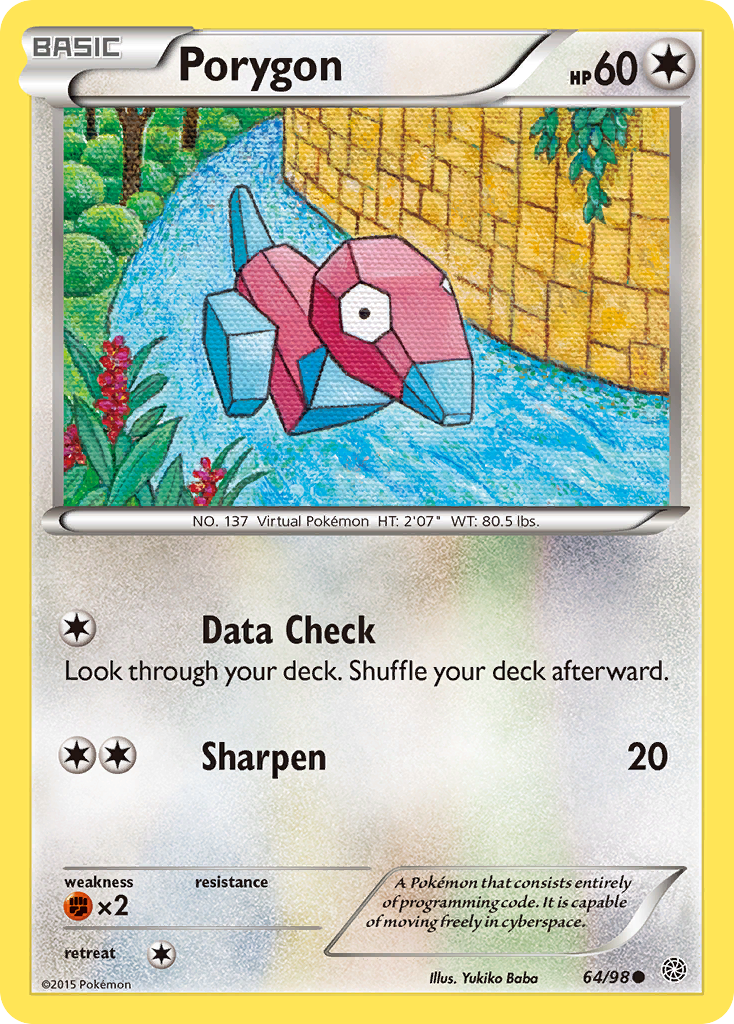 Porygon (64/98) [XY: Ancient Origins] - Destination Retro